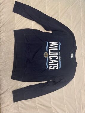 League Navy Crewneck Sweatshirt with Cream Label